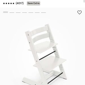 White Adjustable High Chair